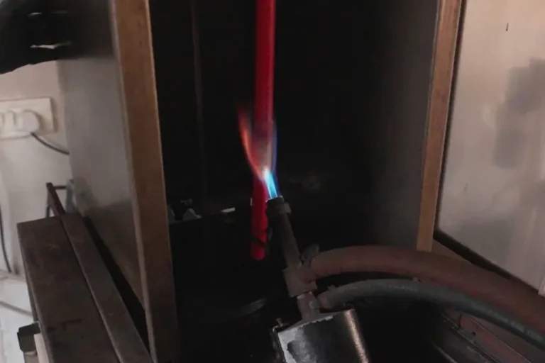 Fire survival test on a cable sample